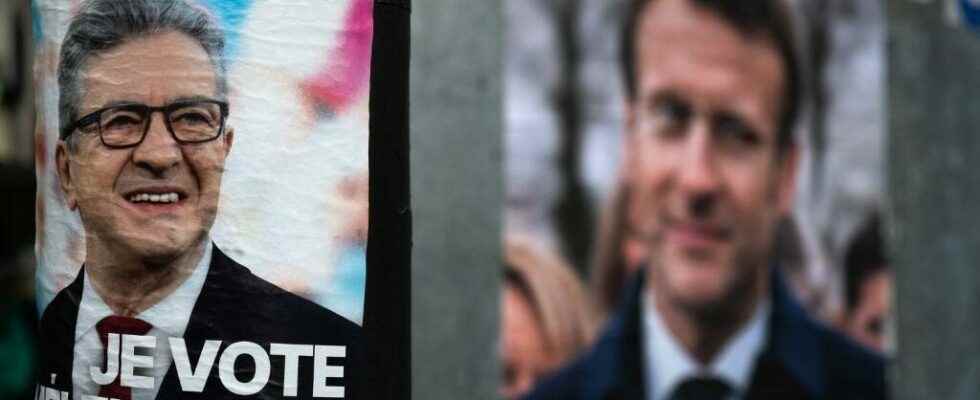 In the spotlight Macron Melenchon the duel