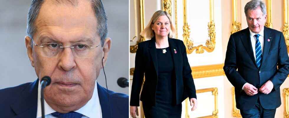 Lavrov does not trust Sweden and Finlands promises