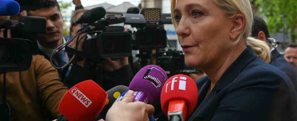 Marine Le Pen the day after