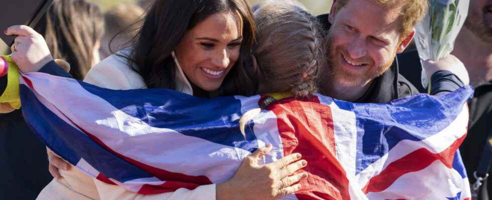 Meghan and Harry present at the jubilee