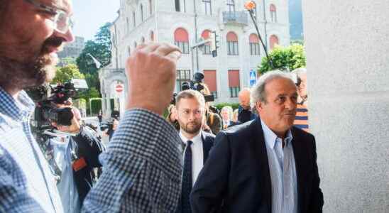 Michel Platini from prison after his trial