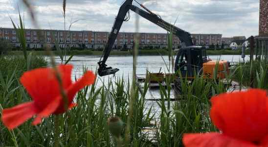 Oosterlaakplas Houten is being deepened to improve water quality