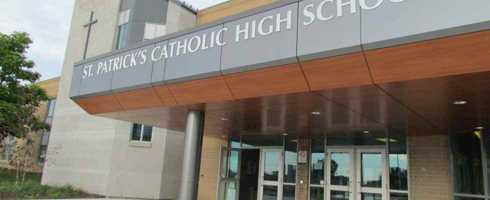 Police called to St Pats high school in Sarnia after