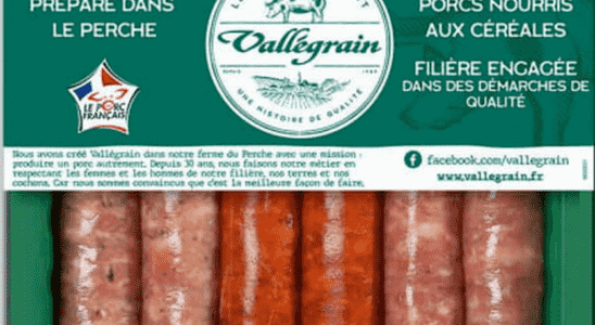 Recall of sausages contaminated with salmonella