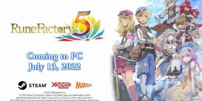 Rune Factory 5 Steam pre order now open