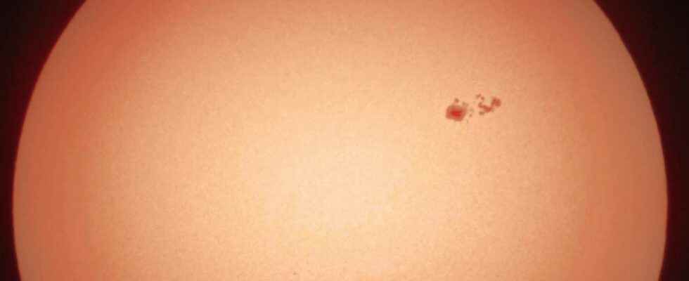 Should we fear this gigantic sunspot