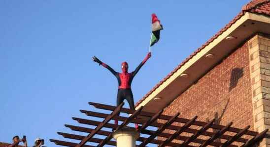 Sudans Spiderman a figure of protest speaks
