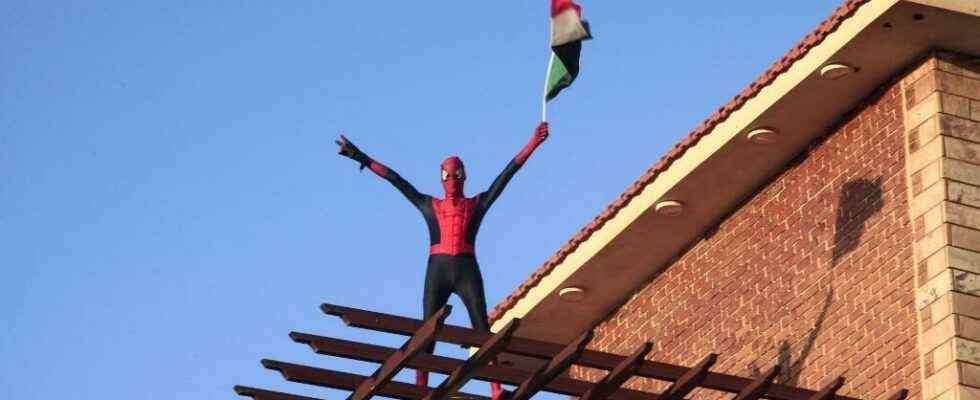 Sudans Spiderman a figure of protest speaks