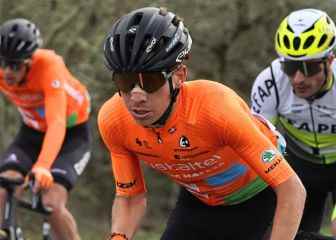 The cyclist Azurmendi injured when colliding with a roe deer