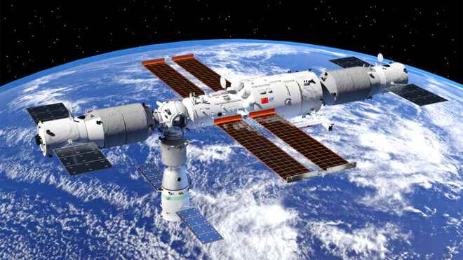 The final stage of the Chinese space station installation has