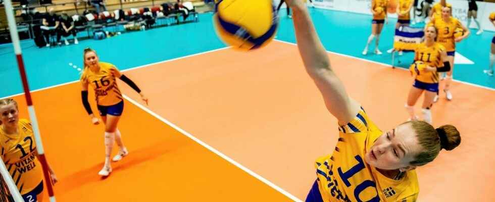 The first loss for the Swedish volleyball ladies