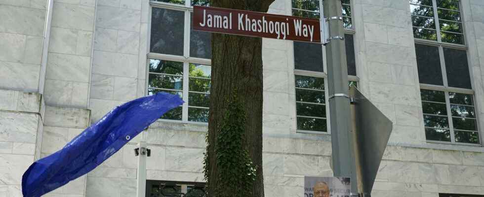 a Jamal Khashoggi street inaugurated opposite the Saudi Arabian embassy