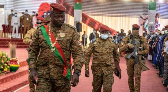 junta leader Paul Henri Damiba receives ousted President Kabore