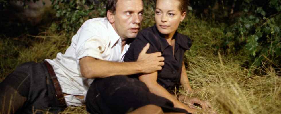 love at first sight between Jean Louis Trintignant and Romy Schneider