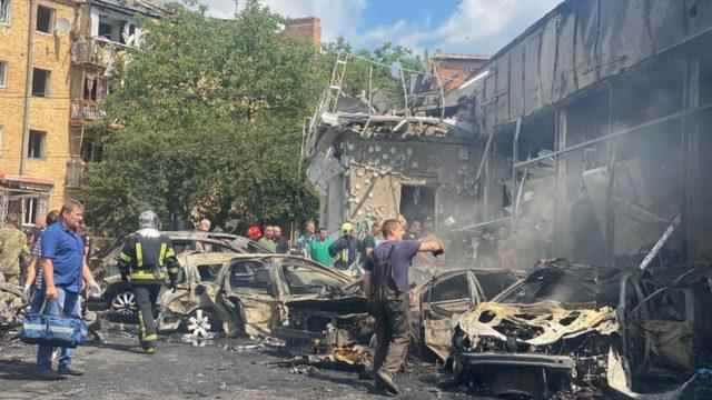 22 people killed in missile attack on Ukrainian city far