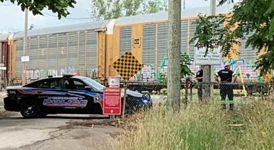 Adult female pedestrian killed in train crash Chatham Kent police report