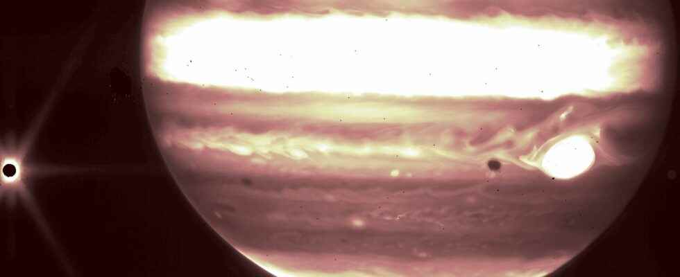 And now Jupiter in the eyes of the James Webb Space