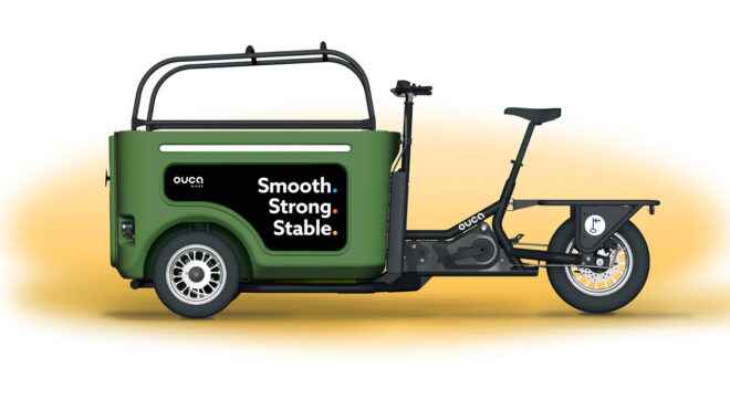 European and very useful electric cargo bike Ouca