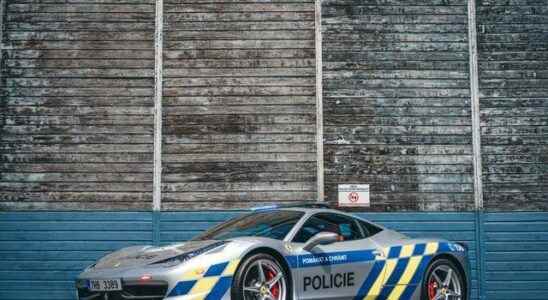 Ferrari police car taken from criminals in Czechia