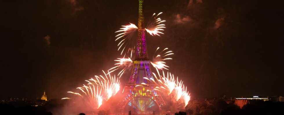 Fireworks on July 14 2022 places and times in Paris