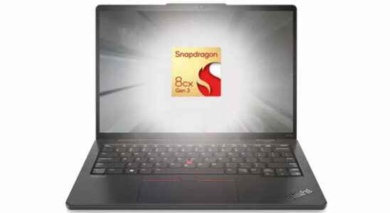 First model with Snapdragon 8cx Gen 3 processor Lenovo ThinkPad