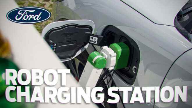 Ford designs robotic charging stations for electric vehicles