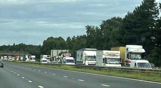 Go slow protests on motorways in England Wales and Scotland