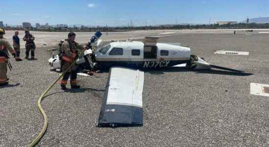 Horrible accident at Las Vegas Airport 2 planes collided 4