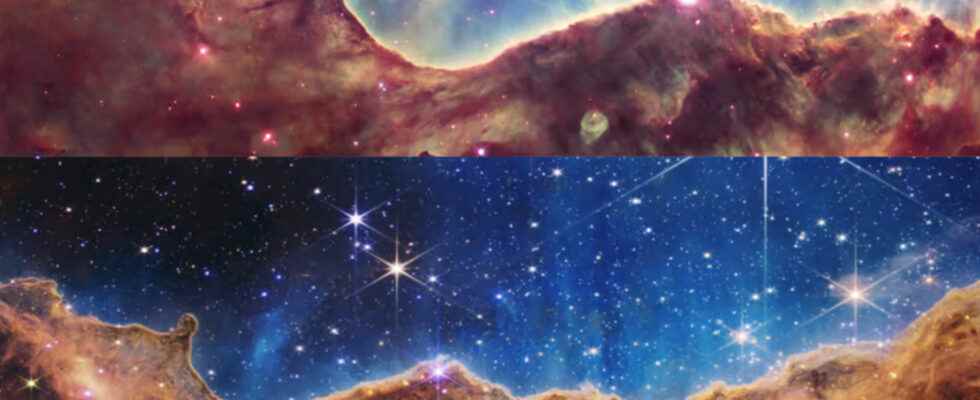 James Webb Space Telescope vs Hubble Space Telescope Galeri