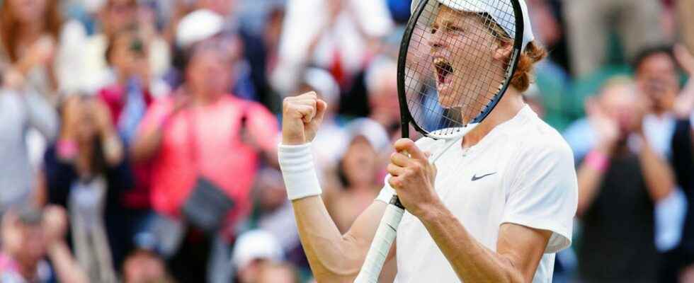 Jannik Sinner to the quarterfinals at Wimbledon