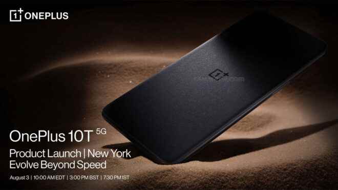 Official date given for the flagship OnePlus 10T