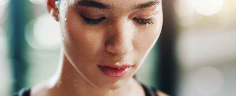 Perspiration a natural ally against acne