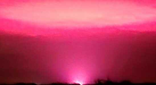 Shock pink glow in the sky in Australia be cannabis