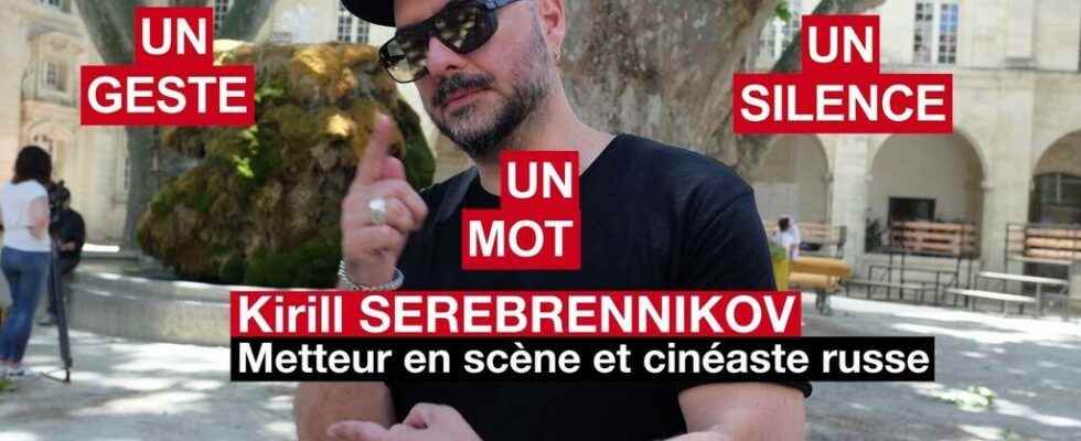 The director Kirill Serebrennikov in a word a gesture and