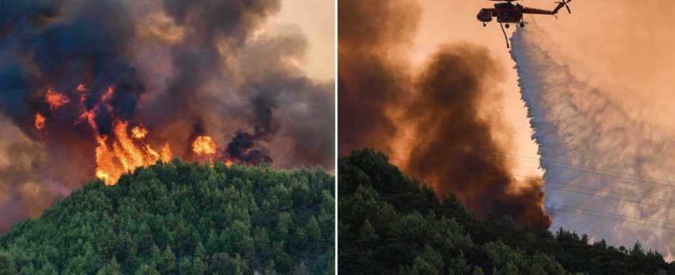 The fires are raging in Greece – hundreds evacuated