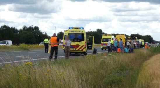 Two arrests after accident due to A28 blockade in which