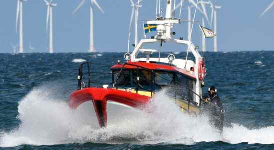 Two were rescued from the sea off Ystad