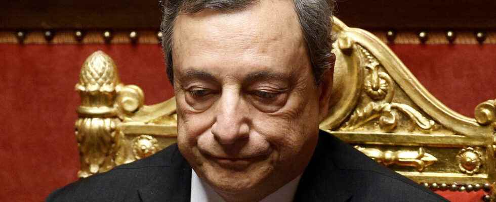 after too weak a vote of confidence Mario Draghi should