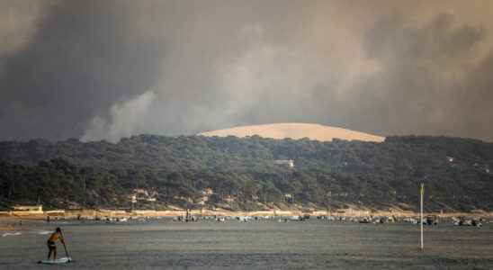 the Pilat dune greatly weakened by forest fires