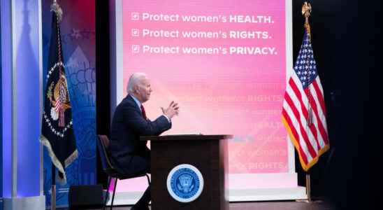 to protect the right to abortion Joe Biden turns to