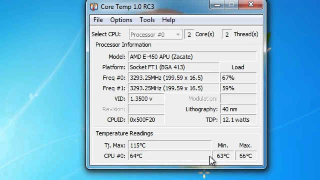 programs that measure computer temperature