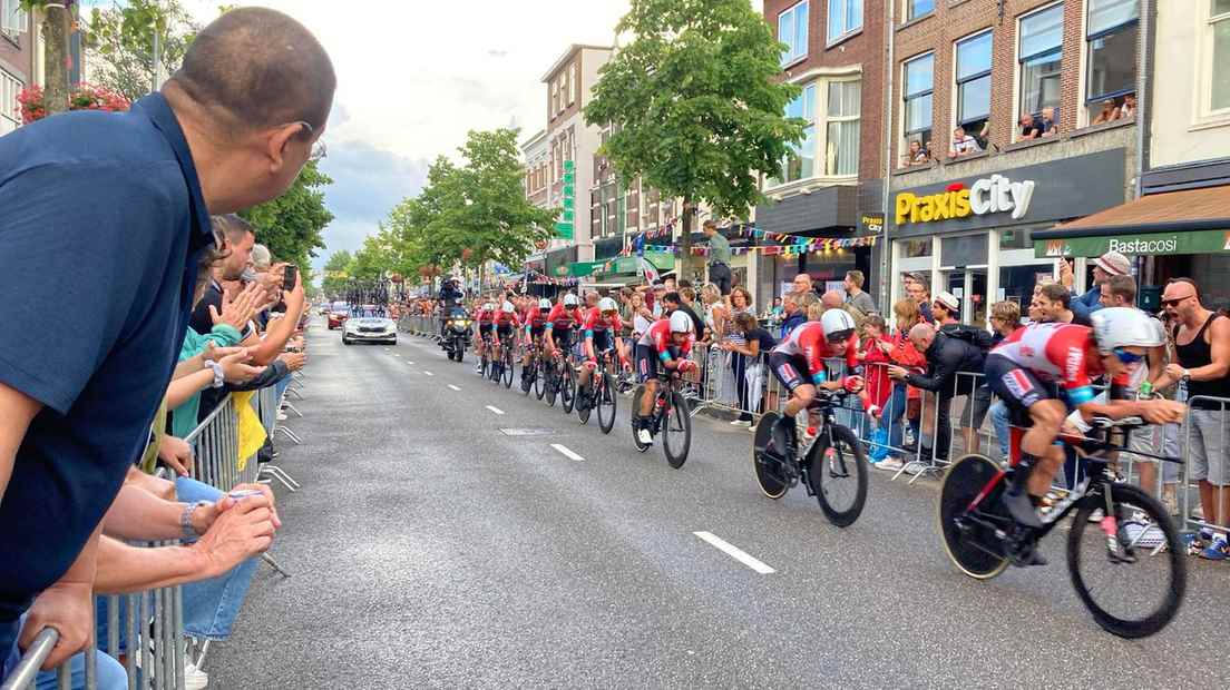 1660935812 6 Jumbo Visma wins team time trial in Utrecht red jersey for