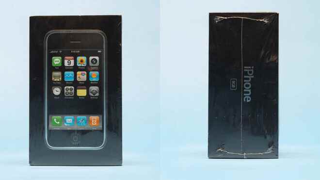 An original iPhone sold at auction for exorbitant prices