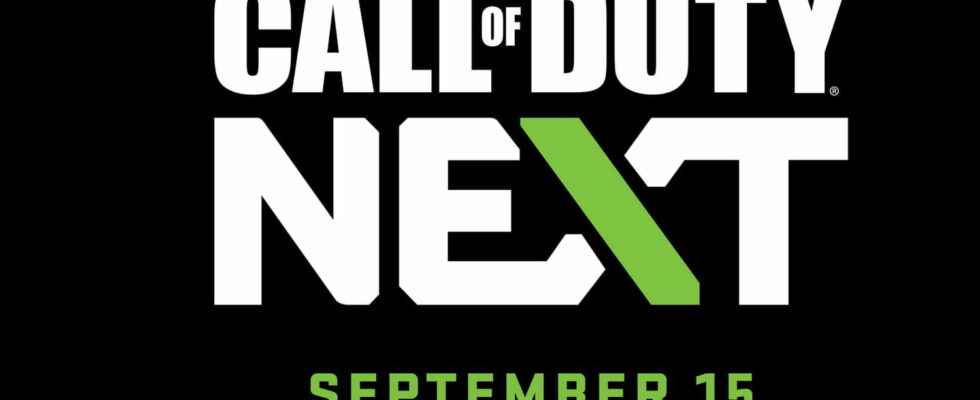 Call of Duty Next dates time program The convention in