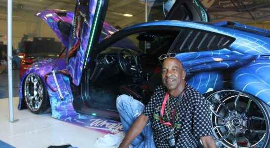 Customized cars on display at weekend show