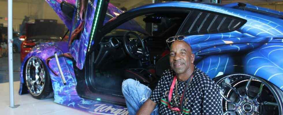 Customized cars on display at weekend show