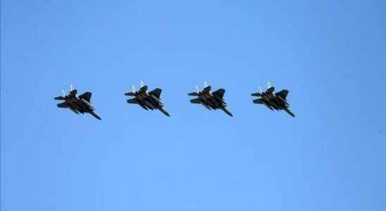Dozens of warplanes flew at the same time New tension