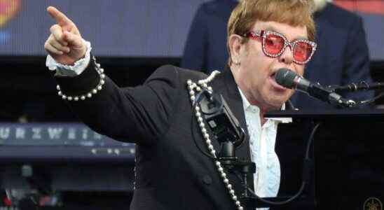 Elton John his duet with Britney Spears unveiled during a