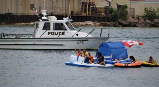 Fewer participants observed this year at St Clair River Float