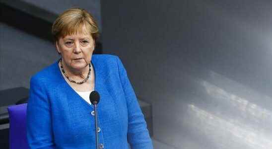 Former German Chancellor Merkel receives an award from UNESCO for